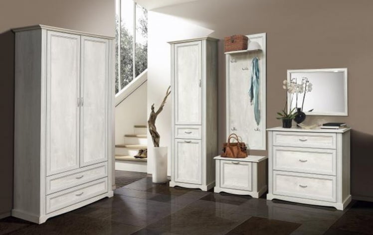 Шкаф для одежды Сохо 32.02 Бетон пайн белый_2