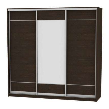 Шкаф-купе B-230х235х60-2(Венге-D7D8D7)_0