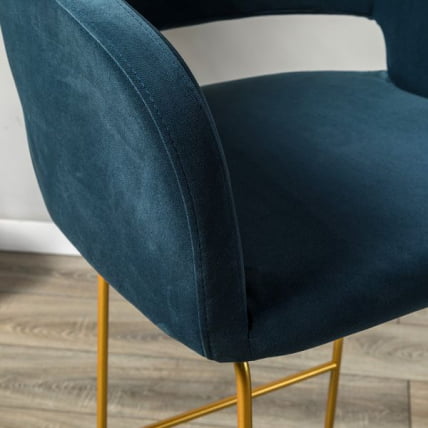 Кресло Бар Oscar Б Diag blue/Линк золото_6