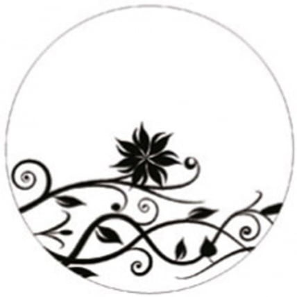 Стол журнальный Маджеста - 6 с пескоструйным рисунком Венге/Белый дым_1