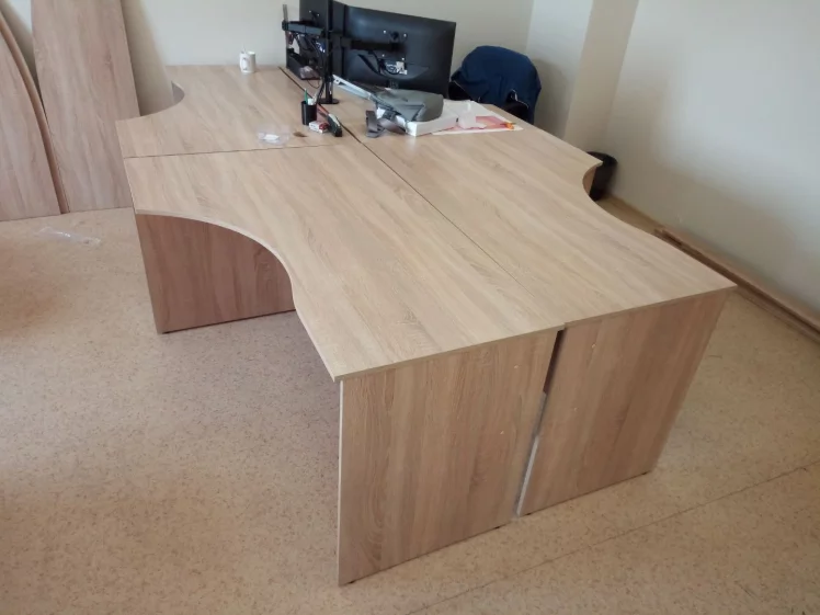 Стол письменный левый SET140-1 L Дуб Cонома Cветлый_3