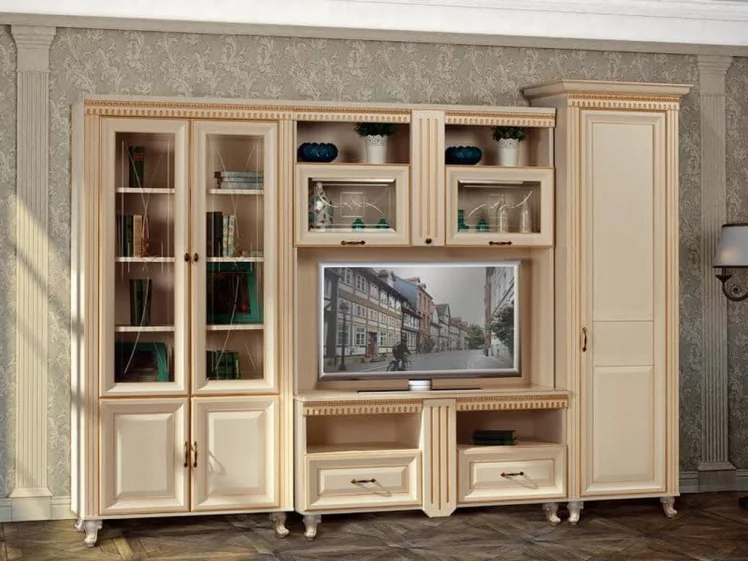 Тумба для обуви Марлен 502 Кремовый белый Патина_4