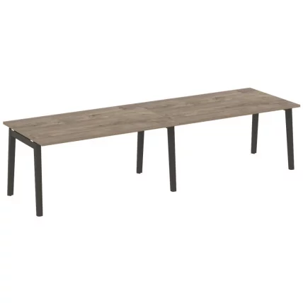 Стол переговорный (2 столешницы) ONIX WOOD OW.PRG-2.4 Тиквуд Темный/Темный_0