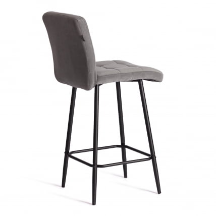 Полубарный стул Medeo/Медео велюр, серый, 29, 42х56х102 см_2