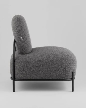 Кресло Стоун К new ткань букле темно-серый_4