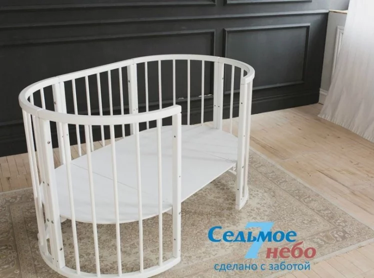 Кровать-трансформер 6-в-1 Merry Happy 01 Белая_2