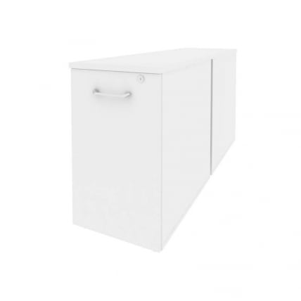 Тумба двойная низкая выдвижная приставная / опорная ONIX O.VTPO-2.7 Белый Бриллиант_0
