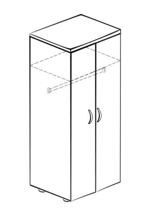 Шкаф для одежды большой с замком Альфа 62.42_1