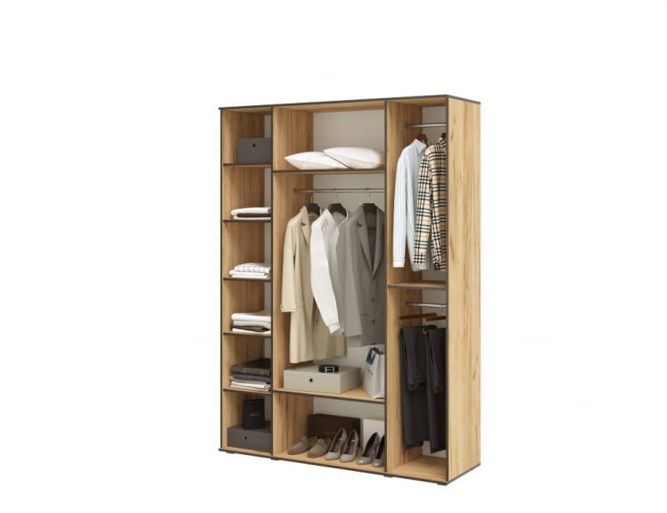 Шкаф Норд 4-х ств. + антресоль Крафт белый_2