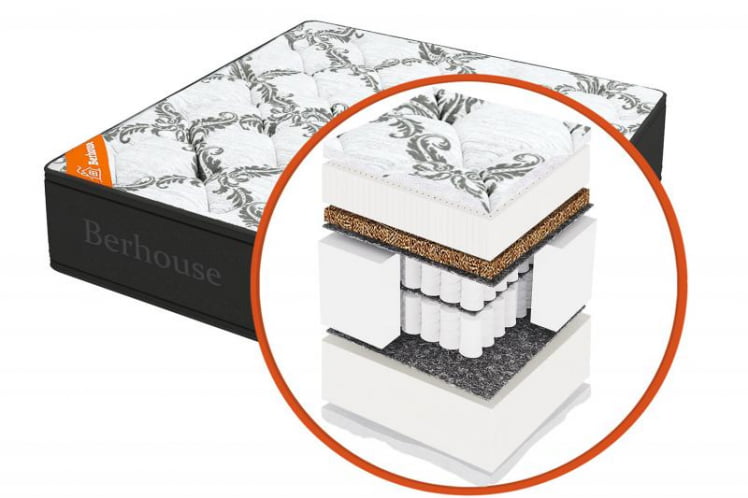 Матрас MEGA MULT ELITE MultiPocket Gray Night (Berhouse) Размер: 600х1200 мм_0