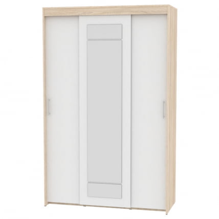 Шкаф-купе T-3-230х145х60-M(ДСС-Белый-2)_0