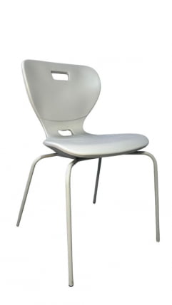 Стул универсального назначения АУРА (рост 6) Серый/Каркас полимерный хром / AURA_0