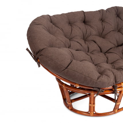 Диван MAMASAN/МАМАСАН 23/02 W /с подушкой/ подушка 182х119 см, 169х102х80 см, Cognac (коньяк), ткань, коричневый, 3М7-147_5