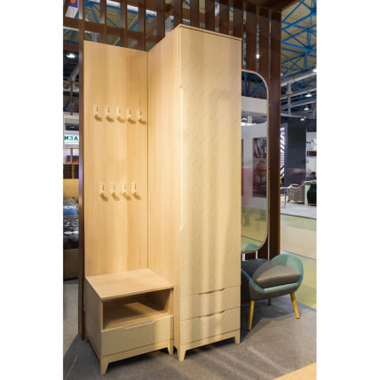 Шкаф одностворчатый универсальный Сканди 60 см Жемчужно-белый_2