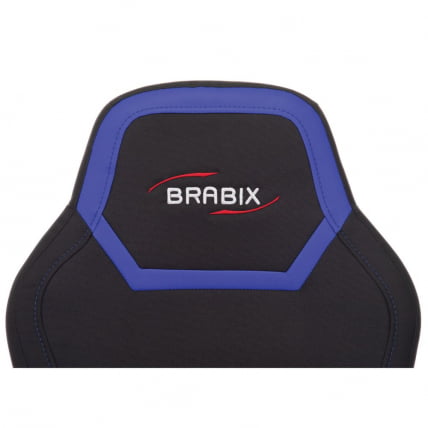 Кресло компьютерное BRABIX Alpha GM-018 Черное/синее_7