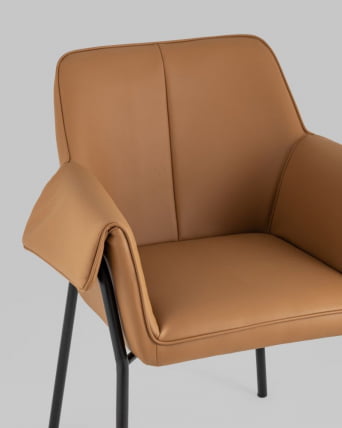 Кресло Бесс экокожа Коричневый_2