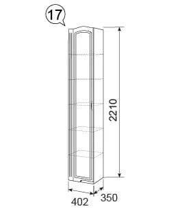 Шкаф-пенал Виктория 17_1