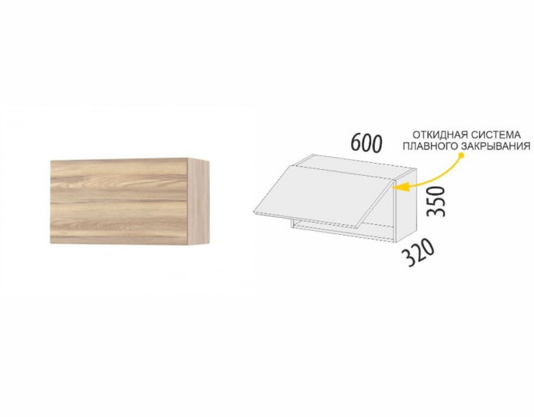 Антресоль (с системой плавного закрывания) Бруклин 101.101.1_3