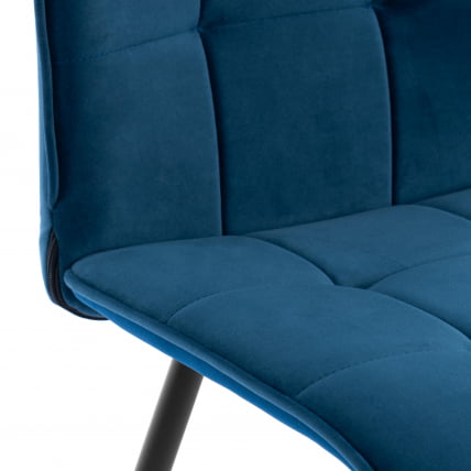 Стул обеденный Bari LT, велюр, Dark blue (темно-синий), 41х55х89 см_6
