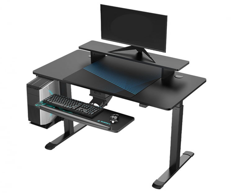 Стол для для компьютера c электрической регулировкой по высоте EUREKA ERK-SM55-B_0