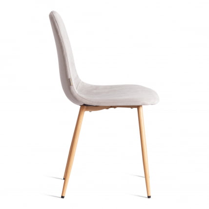 Стул BREEZE (mod. JSC-58) Велюр/металл , 44 х 53 х 86 см, Light grey (светло-серый) HLR14 / натуральный_1