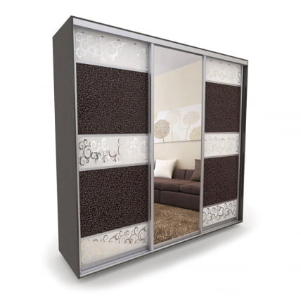 Шкаф-купе 3-х дверный Акцент-Лайн КС 2400х600  Венге_0