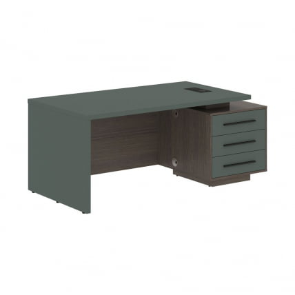 Стол руководителя правый VELION VCT 1890 R Нефрит Дуб Сильвер_0