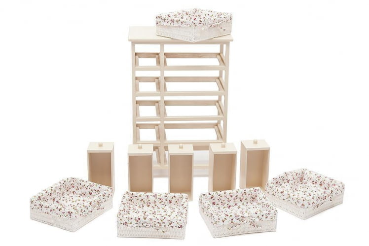 Комод с 5-ю корзинами и 5-ю ящиками Secret De Maison CABAS ( mod. 4323 ) Слоновая кость_2