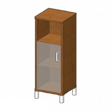 Стеллаж стекло тонированное В421.5 R Орех Даллас_0