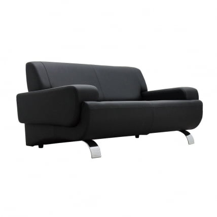 Диван офисный двойной Клерк 5 Ecotex 3001 Черный_0