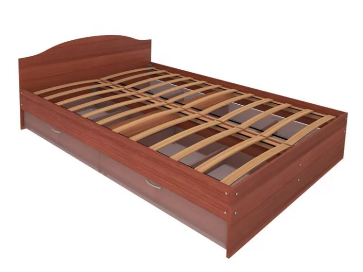 Кровать Веста 0,9 с ящиками (Итальянский орех)_1