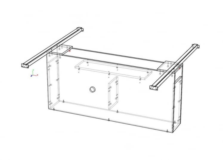 Тумба к переговорному столу (арт. 104) Atlas NZ-811.GS.GR* Серый камень_0
