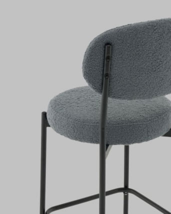 Стул полубарный Бриф DD ПБ букле темно-серый_6