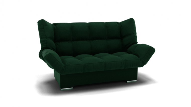 Диван Клик-Кляк (ЗР) Цвет фасада: Зеленый; Тип: Прямой; Материал фасада: Металл/Велюр_0