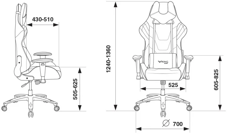 Кресло игровое Бюрократ VIKING 4 AERO RED_10