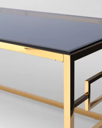 Журнальный стол БРУКЛИН 120x60 Золото стекло smoke_3