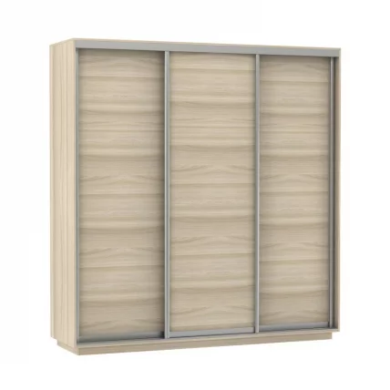 Шкаф-купе трехдверный Экспресс Трио Элемент 2100х2400х Ясень шимо светлый / 2100х2400h_0