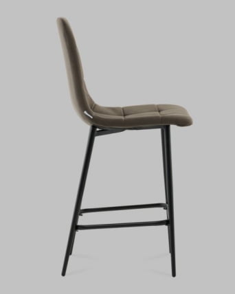 Стул полубарный Одди ПБ велюр темно-серый_2