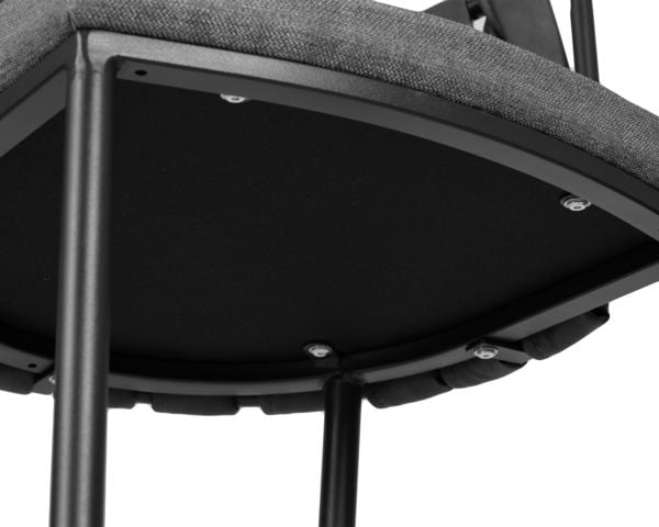 Стул барный ДОБРИН АМЕЛИА (серая ткань (Ф-48), темно-серый винтажный ПУ (МФ-12)) 4 шт / DOBRIN AMELIA (F-48), PU (MF-12))_8