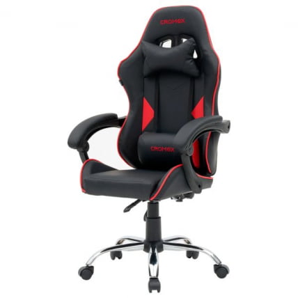 Кресло компьютерное CROMEX (КРОМЕКС) Joker GM-125 экокожа черное/красное_2