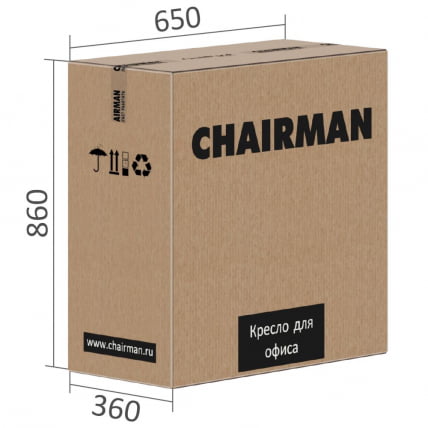 Кресло для руководителя CHAIRMAN CH423 экокожа Черный_5