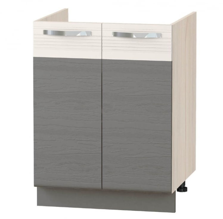 Напольный шкаф под мойку Графит 74.50 Сосна Астрид/Ваниль/Графит_0