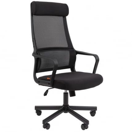 Кресло руководителя Chairman 590 ткань/сетка Черный_0
