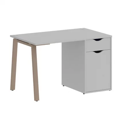 Стол письменный HOME OFFICE VR.SP-3-118.1.A Серый/Мокко металл_0