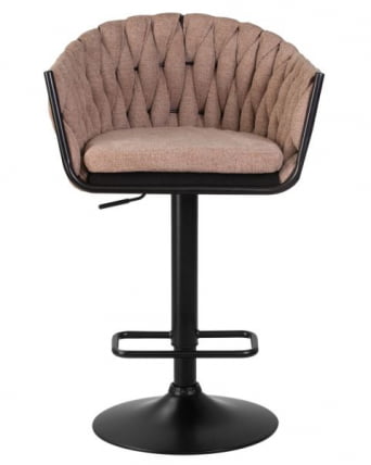 Стул барный DOBRIN LEON (коричневая ткань (LAR 275-3)) 2 шт_6