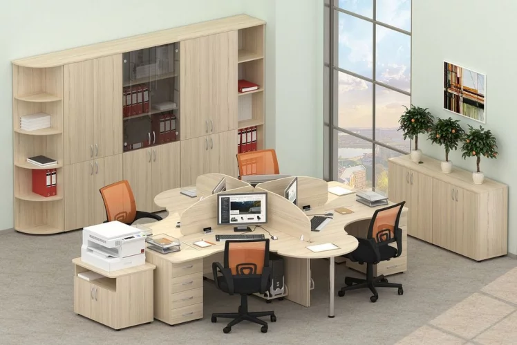 Набор мебели для персонала Glassy №2_0