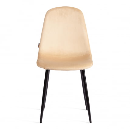 Стул BREEZE (mod. JSC-58) Велюр/металл , 44 х 53 х 86 см, sandy (песочный) HLR6 / черный_4