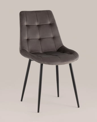 Стул Флекс New велюр антрацитовый 2 шт._9