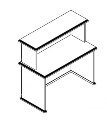 Стойка ресепшен RMS 120 Бук тиара_4