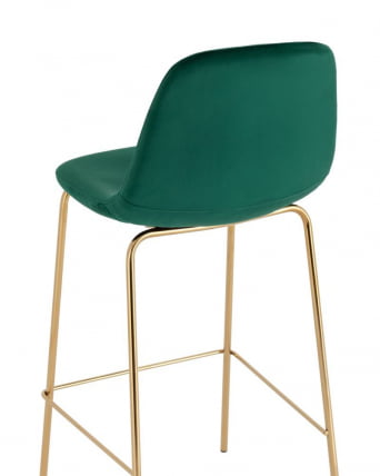 Комплект из двух стульев Валенсия SN велюр зеленый золотые ножки (2 шт)_6